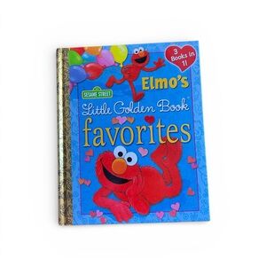 Sesame Street Elmo's Little Golden Book Favorites 3 Books in 1 Hard Cover 2013